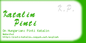 katalin pinti business card